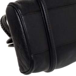 Pre Owned Dior Black Leather Small My Dior Frame Satchel 