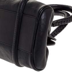 Pre Owned Dior Black Leather Small My Dior Frame Satchel 