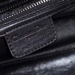 Pre Owned Dior Black Leather Small My Dior Frame Satchel 