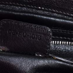 Pre Owned Dior Black Leather Small My Dior Frame Satchel 