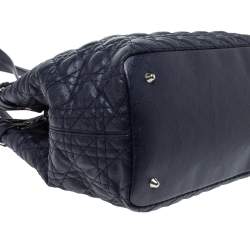 مملوكة مسبقًا حقيبة ديور باناريا شوبر متوسطة كانفاس مقوي و جلد أزرق