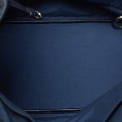 مملوكة مسبقًا حقيبة ديور باناريا شوبر متوسطة كانفاس مقوي و جلد أزرق