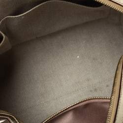 Dior Metallic Gold Oblique Monogram Leather Boston Bag