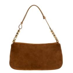 مملوكة مسبقًا Dior Brown Suede and Leather Wingtip Malice Shoulder Bag