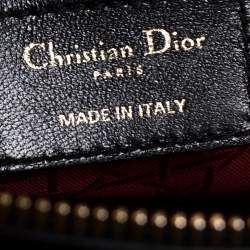 مملوكة مسبقًا Dior Black Cannage Leather Large Lady Dior Tote