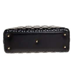 مملوكة مسبقًا Dior Black Cannage Leather Large Lady Dior Tote