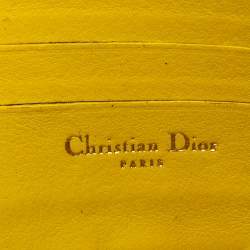 Pre Owned حقيبة كلاتش ديور سلسلة نيو لوك جلد لامعة كاناج سوداء