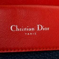 Pre Owned Dior Blue Leather Mini Be Dior Top Handle Bag