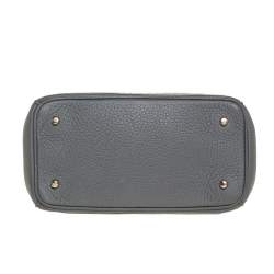 Pre Owned Dior Grey Leather Mini Be Dior Top Handle Bag