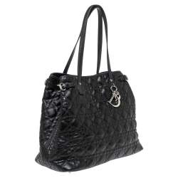 Pre Owned حقيبة يد ديور "باناريا" متوسطة كانفاس مقوى كاناج مرجاني