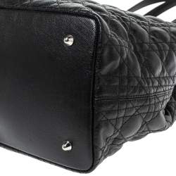 Pre Owned حقيبة يد ديور "باناريا" متوسطة كانفاس مقوى كاناج مرجاني