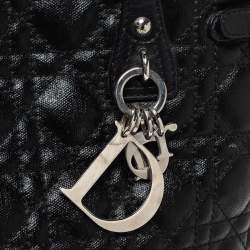 Pre Owned حقيبة يد ديور "باناريا" متوسطة كانفاس مقوى كاناج مرجاني