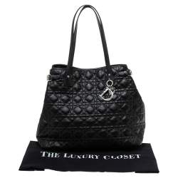 Pre Owned حقيبة يد ديور "باناريا" متوسطة كانفاس مقوى كاناج مرجاني