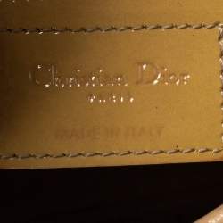 Dior Mustard Cannage Patent Leather Large Lady Dior Tote