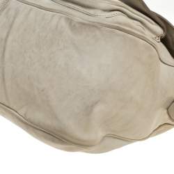 مملوكة مسبقًا Dior Pale Green Gaucho Leather Large Double Saddle Shoulder Bag