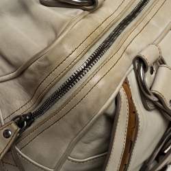 مملوكة مسبقًا Dior Pale Green Gaucho Leather Large Double Saddle Shoulder Bag