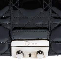 Pre Owned محفظة بسلسلة ديور "نيو لوك" جلد كاناج أرجواني