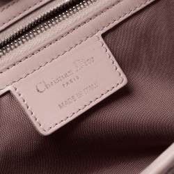 Pre Owned حقيبة يد ديور "باناريا" متوسطة كانفاس مقوى كاناج مرجاني