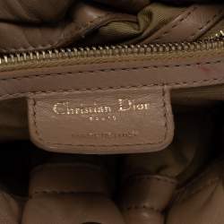 Pre Owned Dior Beige Cannage Leather Le Trente Tote