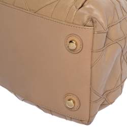 Pre Owned Dior Beige Cannage Leather Le Trente Tote