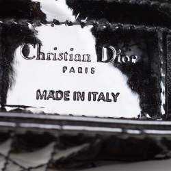 مملوكة مسبقًا Dior Black Patent Leather Large Lady Dior Tote