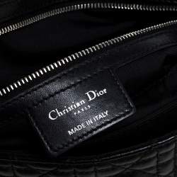 Pre Owned حقيبة ديور قفل قلاب نيو جلد كاناج سوداء