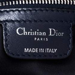 Pre Owned حقيبة هوبو ديور "لو ترينت" جلد كاناج أزرق كحلي