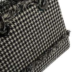 مملوكة مسبقًا حقيبة يد ديور ليدي ديور متوسطة جلد رمادية /زرقاء فاتحة