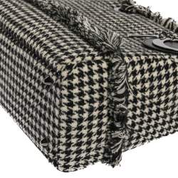 مملوكة مسبقًا حقيبة يد ديور ليدي ديور متوسطة جلد رمادية /زرقاء فاتحة