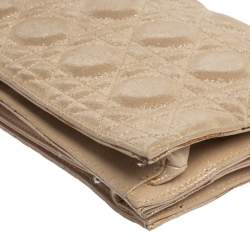 مملوكة مسبقًا حقيبة كلتش ديور جلد كاناج ذهبي متقزح