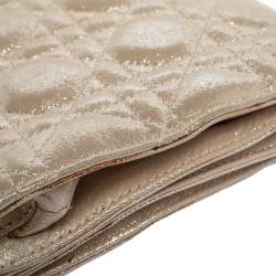 مملوكة مسبقًا حقيبة كلتش ديور جلد كاناج ذهبي متقزح