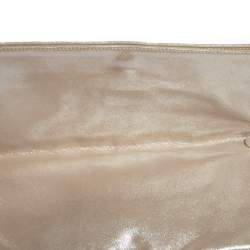 مملوكة مسبقًا حقيبة كلتش ديور جلد كاناج ذهبي متقزح