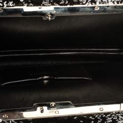 مملوكة مسبقًا Dior White/Black Sequins Chain Clutch