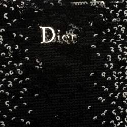 مملوكة مسبقًا Dior White/Black Sequins Chain Clutch