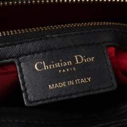 مملوكة مسبقًا Dior Black Cannage Leather Large Lady Dior Tote