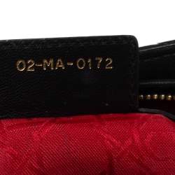 مملوكة مسبقًا Dior Black Cannage Leather Large Lady Dior Tote