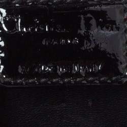 مملوكة مسبقًا Dior Black Cannage Patent Leather Soft Lady Dior Chain Clutch