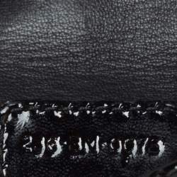 مملوكة مسبقًا Dior Black Cannage Patent Leather Soft Lady Dior Chain Clutch