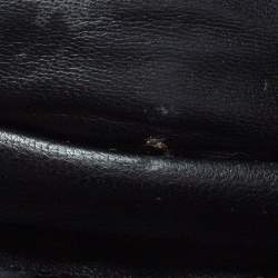 مملوكة مسبقًا Dior Black Cannage Patent Leather Soft Lady Dior Chain Clutch