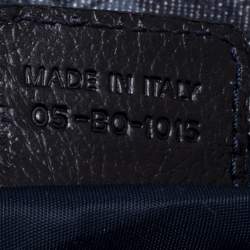 Pre Owned Dior Blue/Orange Oblique Canvas Flight Flap Messenger Bag