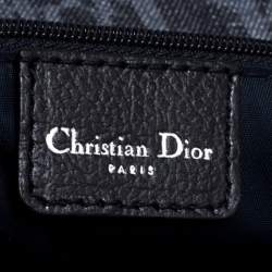 Pre Owned Dior Blue/Orange Oblique Canvas Flight Flap Messenger Bag