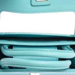 Pre Owned Dior Light Blue Leather Mini Diorever Bag