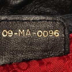 Pre Owned حقيبة ديور رباط قفل ميس ديور جلد كاناج سوداء 