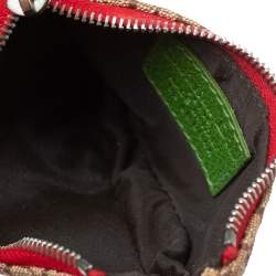 Pre Owned Dior Multicolor Oblique Canvas Rasta Saddle Coin Purse