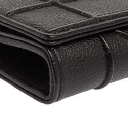 مملوكة مسبقًا محفظة ديور ديوراما جلد أسود بسلسلة