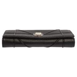 مملوكة مسبقًا محفظة ديور ديوراما جلد أسود بسلسلة