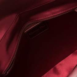 Pre Owned Dior Burgundy Satin Malice Shoulder Bag