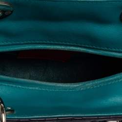 Pre Owned Dior Multicolor Cannage Leather Medium Lady Dior Tote