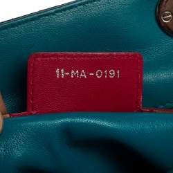 Pre Owned Dior Multicolor Cannage Leather Medium Lady Dior Tote