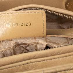مملوكة مسبقًا Dior Beige Cannage Leather Medium Lady Dior Tote 